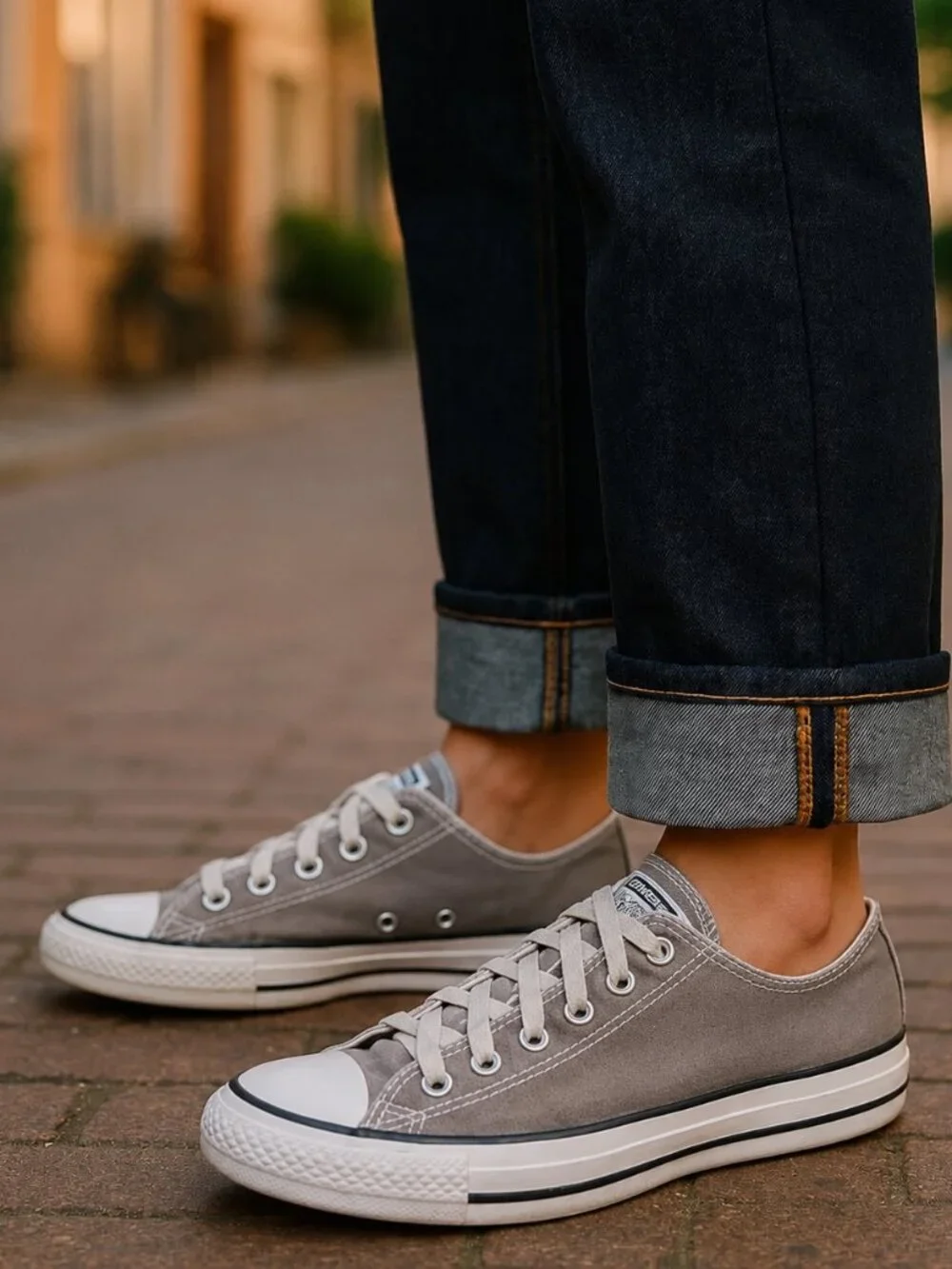 CONVERSE Charcoal Gray Sneakers Mens 6 Womens 8 All Stars Chucks